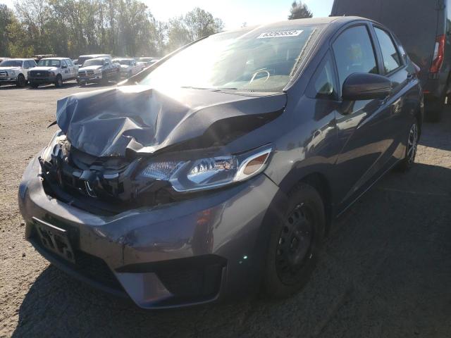 3HGGK5H53FM739750 - 2015 HONDA FIT LX GRAY photo 2