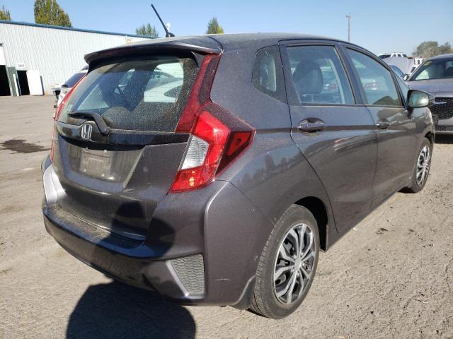 3HGGK5H53FM739750 - 2015 HONDA FIT LX GRAY photo 4