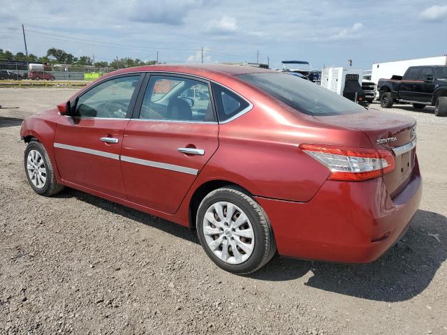 3N1AB7AP6EY233643 - 2014 NISSAN SENTRA S BURGUNDY photo 2