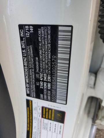 55SWF8EB5KU302579 - 2019 MERCEDES-BENZ C 300 4MATIC WHITE photo 12