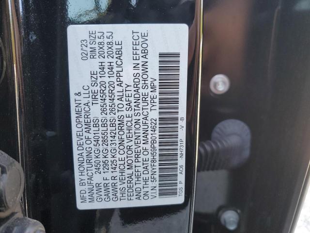 5FNYF8H59PB014622 - 2023 HONDA PASSPORT EXL Siyah fotoğraf 13