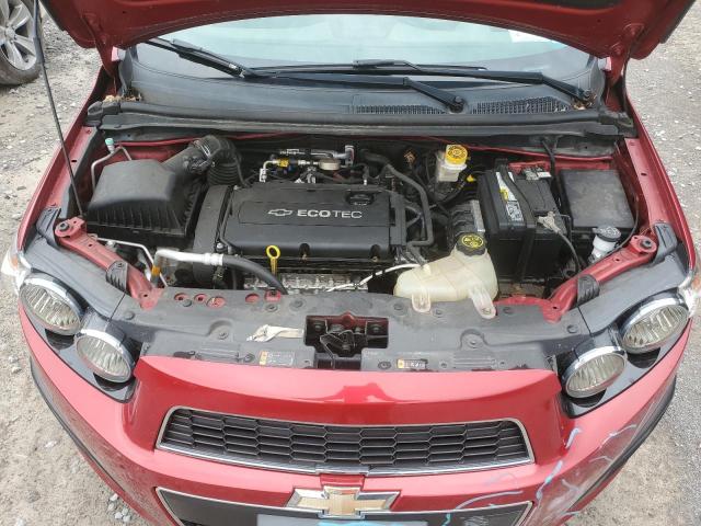 1G1JA6SH1E4233255 - 2014 CHEVROLET SONIC LS RED photo 11