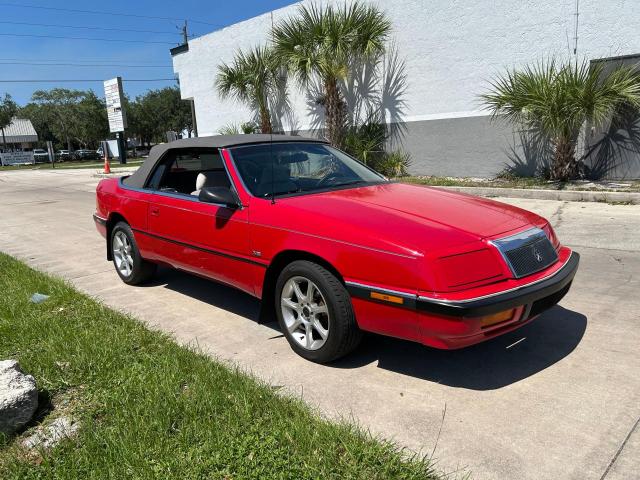 1C3XJ4533MG122410 - 1991 CHRYSLER LEBARON RED photo 1