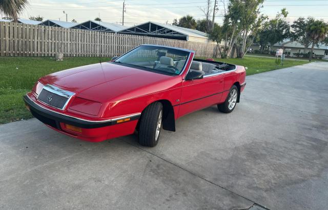 1C3XJ4533MG122410 - 1991 CHRYSLER LEBARON RED photo 2