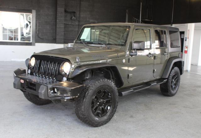 1C4BJWDG9FL670329 - 2015 JEEP WRANGLER U SPORT GRAY photo 2