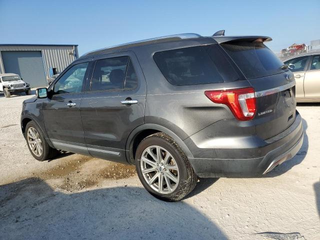 1FM5K7F86HGC27309 - 2017 FORD EXPLORER LIMITED GRAY photo 2