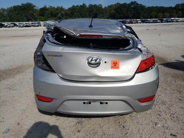 KMHCT5AE3DU081887 - 2013 HYUNDAI ACCENT GLS SILVER photo 6