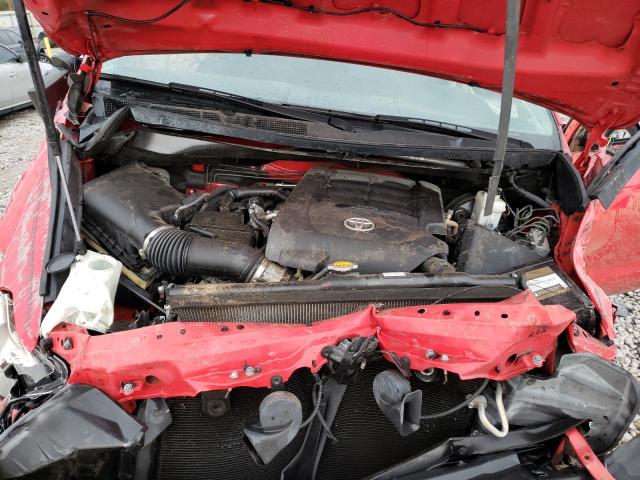 5TFRM5F13GX098824 - 2016 TOYOTA TUNDRA DOUBLE CAB SR/SR5 RED photo 11