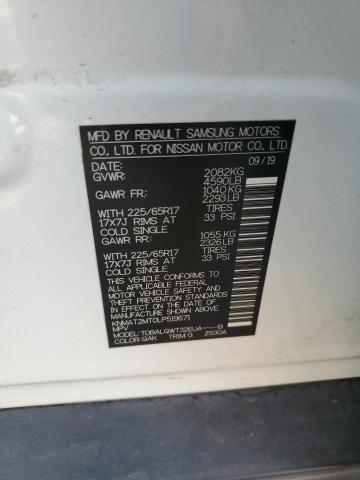 KNMAT2MT0LP519671 - 2020 NISSAN ROGUE S WHITE photo 13