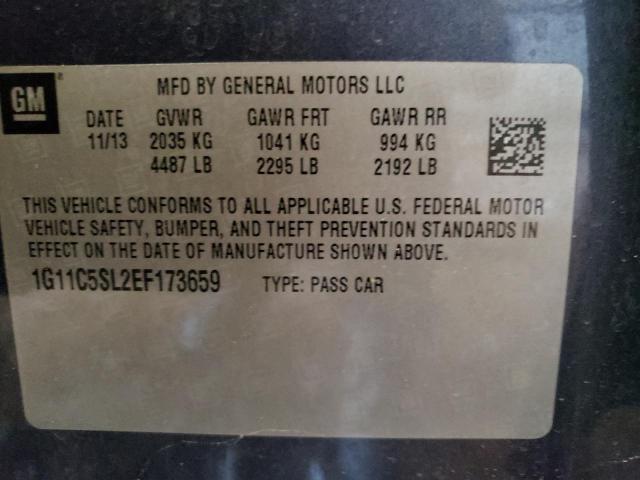 1G11C5SL2EF173659 - 2014 CHEVROLET MALIBU 1LT 蓝色 照片 12