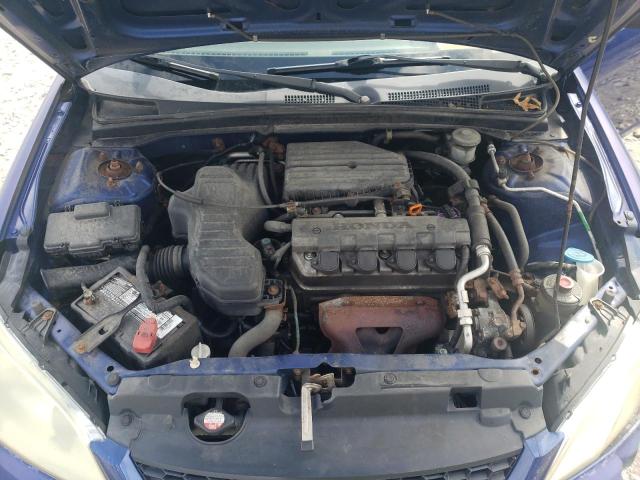 1HGEM221X5L051542 - 2005 HONDA CIVIC DX VP Blau Foto 11