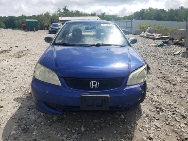 1HGEM221X5L051542 - 2005 HONDA CIVIC DX VP Blau Foto 5