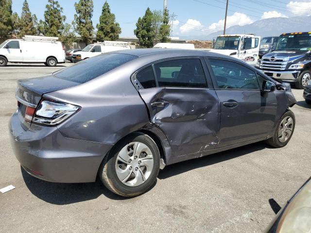 19XFB2F55FE072606 - 2015 HONDA CIVIC LX GRAY photo 3