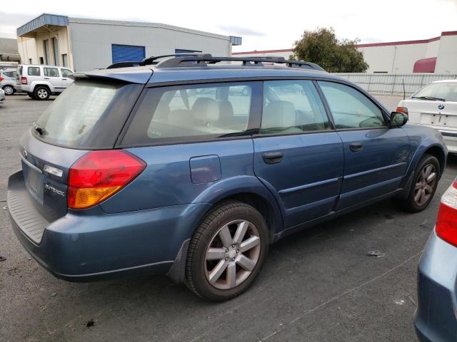 4S4BP61C867336345 - 2006 SUBARU LEGACY OUTBACK 2.5I BLUE photo 3