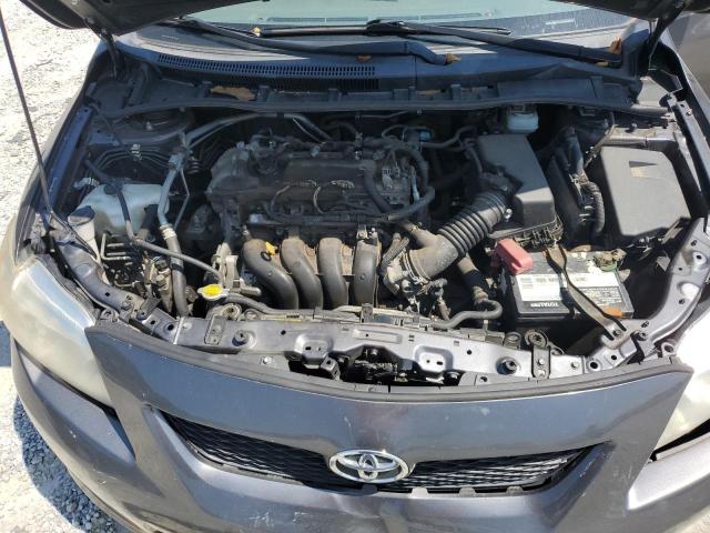 JTDBU4EE1AJ075388 - 2010 TOYOTA COROLLA BASE GRAY photo 11