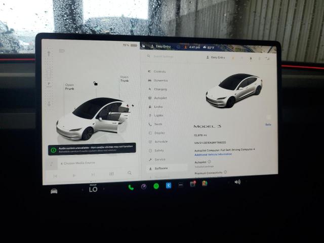 5YJ3E1EA9RF789222 - 2024 TESLA MODEL 3 თეთრი ფოტო 9