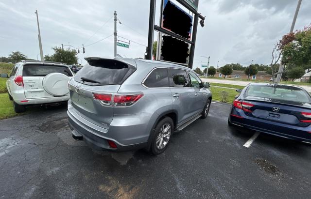 5TDKKRFH0FS088770 - 2015 TOYOTA HIGHLANDER XLE 银色 照片 4