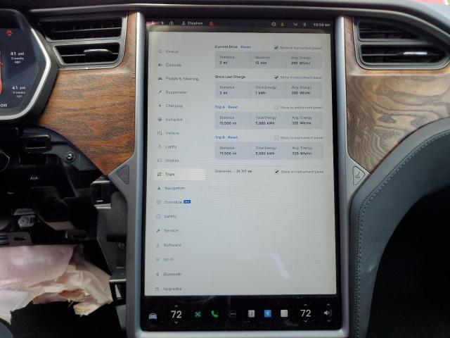 5YJSA1E27JF273154 - 2018 TESLA MODEL S Qırmızı foto 9