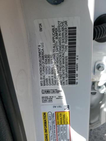 19XFL4H95SE001876 - 2025 HONDA CIVIC SPORT TOURING WHITE photo 13