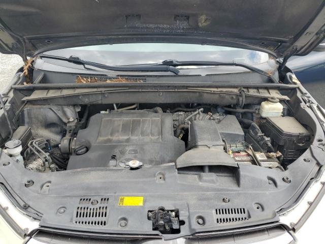 5TDJKRFH8ES069281 - 2014 TOYOTA HIGHLANDER XLE შავი ფოტო 12
