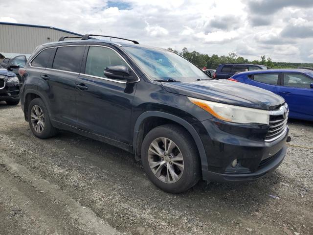 5TDJKRFH8ES069281 - 2014 TOYOTA HIGHLANDER XLE შავი ფოტო 4