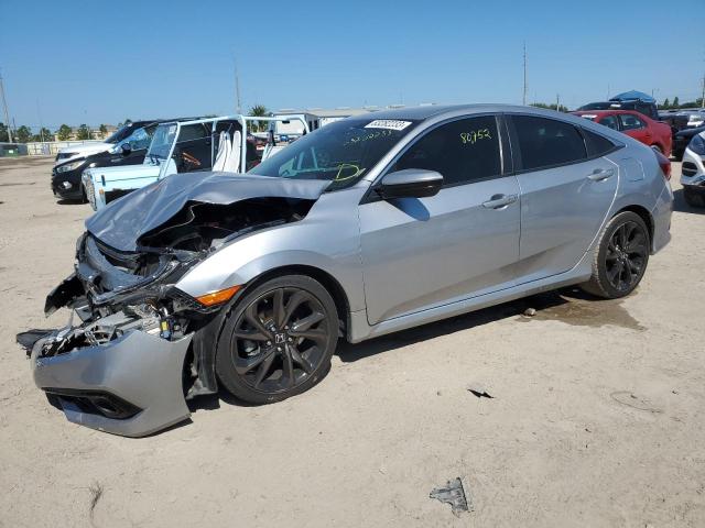19XFC2F80LE012378 - 2020 HONDA CIVIC SPORT 银色 照片 1