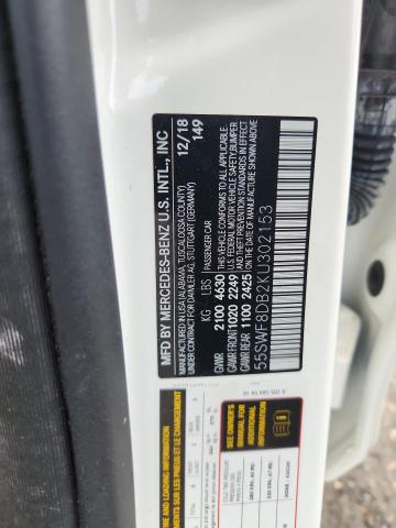 55SWF8DB2KU302153 - 2019 MERCEDES-BENZ C 300 თეთრი ფოტო 12