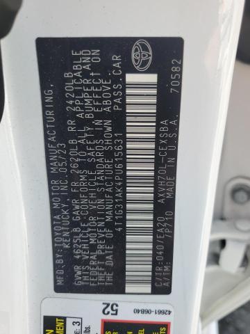 4T1G31AK4PU615631 - 2023 TOYOTA CAMRY SE NIGHT SHADE WHITE photo 12