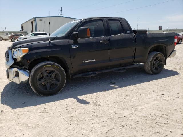 5TFRY5F12EX152373 - 2014 TOYOTA TUNDRA DOUBLE CAB SR/SR5 BLACK photo 1