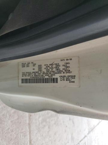 4TASN92N2WZ163823 - 1998 TOYOTA TACOMA XTRACAB PRERUNNER Ақ фото 12