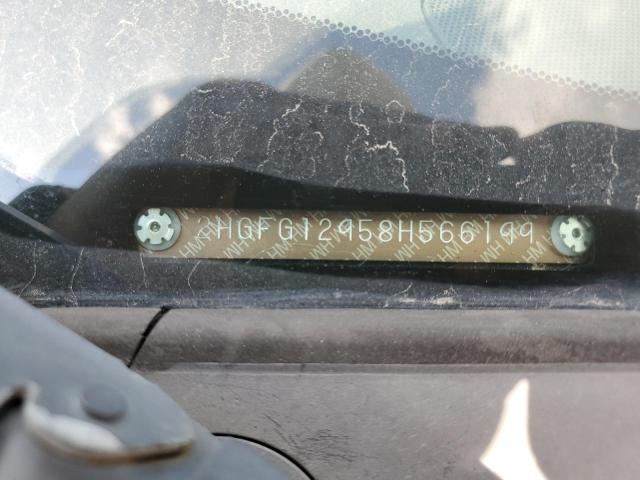 2HGFG12958H566199 - 2008 HONDA CIVIC EXL BLACK photo 12