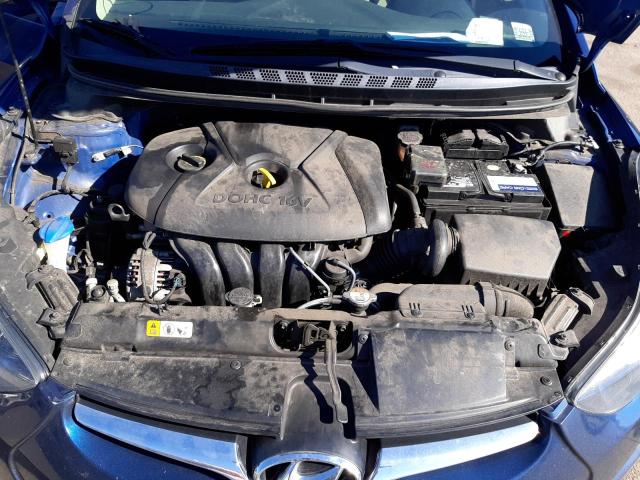 5NPDH4AE8GH654351 - 2016 HYUNDAI ELANTRA SE BLUE photo 7