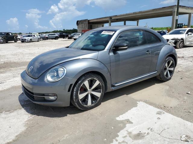 3VW4A7AT0CM621821 - 2012 VOLKSWAGEN BEETLE TURBO GRAY photo 1