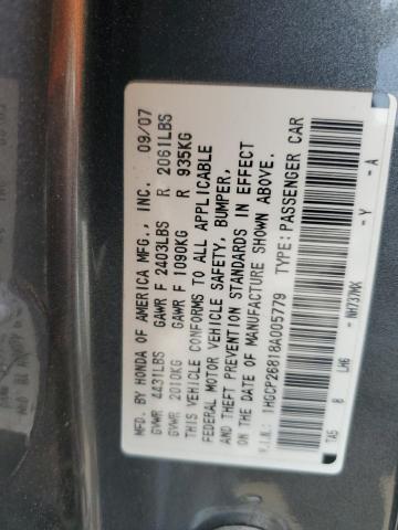 1HGCP26818A005779 - 2008 HONDA ACCORD EXL SILVER photo 13