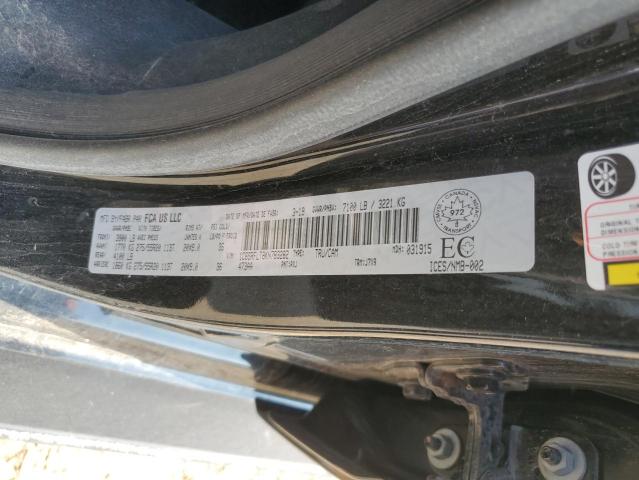 1C6SRFLT8KN783282 - 2019 RAM 1500 REBEL 黑色 照片 12