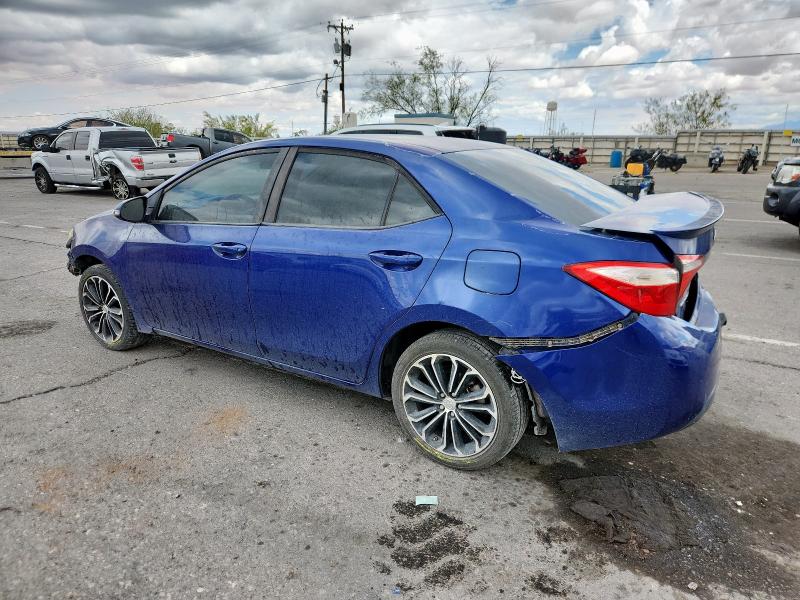 5YFBURHE3FP235329 - 2015 TOYOTA COROLLA L BLUE photo 2
