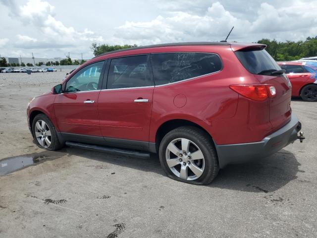 1GNKRGED3CJ133862 - 2012 CHEVROLET TRAVERSE LT RED photo 2