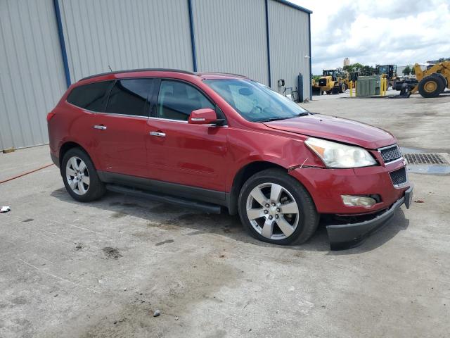 1GNKRGED3CJ133862 - 2012 CHEVROLET TRAVERSE LT RED photo 4