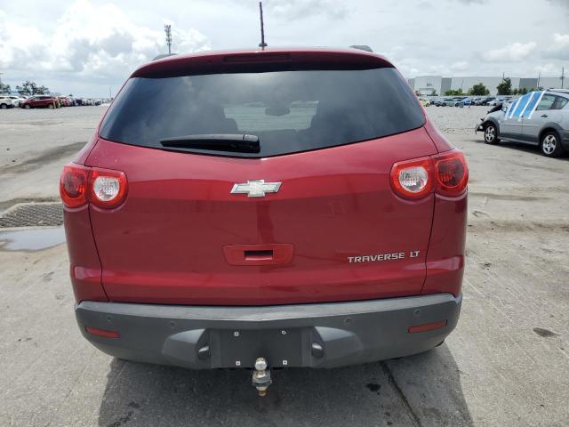 1GNKRGED3CJ133862 - 2012 CHEVROLET TRAVERSE LT RED photo 6