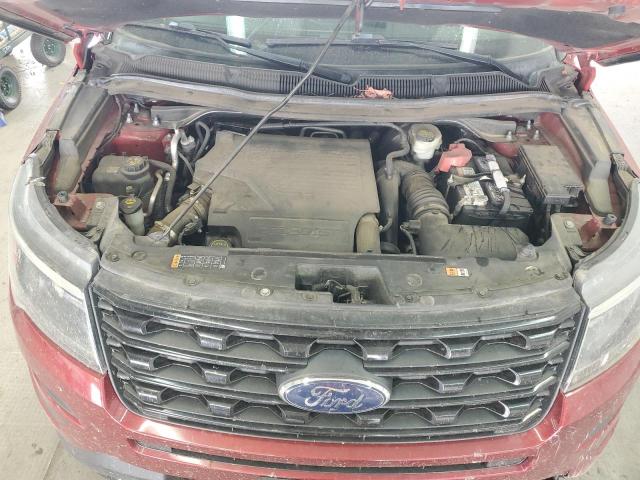 1FM5K8GT2HGD22233 - 2017 FORD EXPLORER SPORT BURGUNDY photo 12