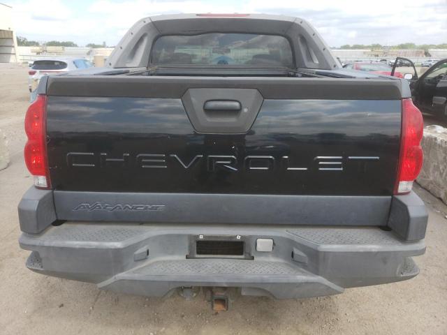 3GNEC13TX3G150178 - 2003 CHEVROLET AVALANCHE C1500 BLACK photo 6