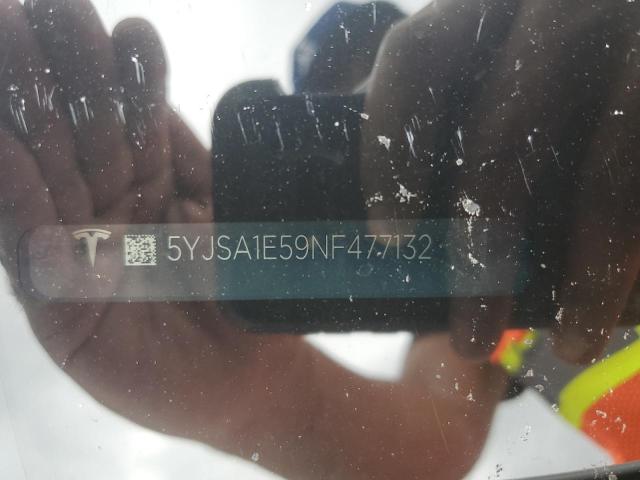 5YJSA1E59NF477132 - 2022 TESLA MODEL S Ağ foto 12