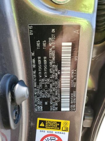 5TDZKRFH1FS066842 - 2015 TOYOTA HIGHLANDER LE GRAY photo 14