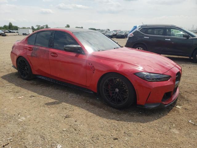 WBS43AY01PFN43375 - 2023 BMW M3 COMPETITION RED photo 4