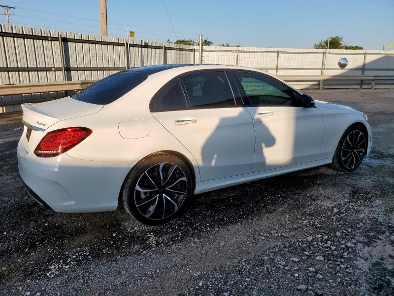 55SWF8EBXKU316946 - 2019 MERCEDES-BENZ C 300 4MATIC WHITE photo 3