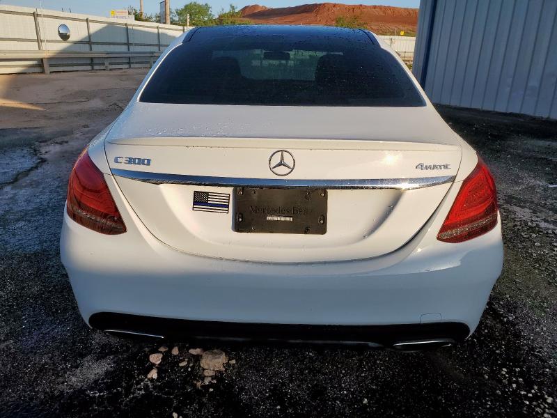 55SWF8EBXKU316946 - 2019 MERCEDES-BENZ C 300 4MATIC WHITE photo 6