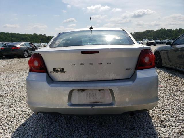 1C3CDZCB5CN213766 - 2012 DODGE AVENGER SXT SILVER photo 6