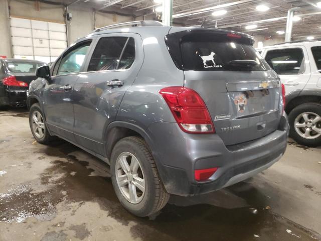 KL7CJPSB2KB824281 - 2019 CHEVROLET TRAX 1LT BLUE photo 3