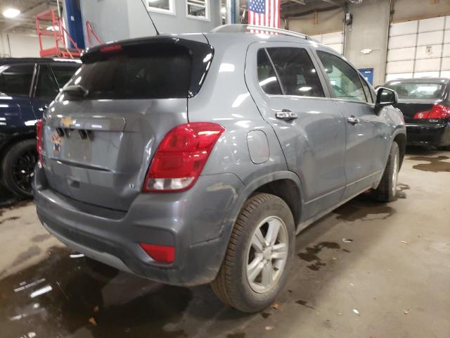 KL7CJPSB2KB824281 - 2019 CHEVROLET TRAX 1LT BLUE photo 4