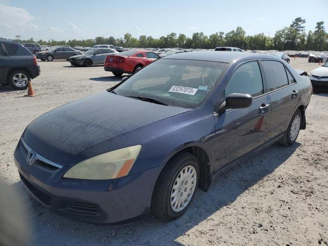 1HGCM56116A182276 - 2006 HONDA ACCORD VALUE BLUE photo 1